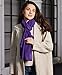 MissShorthair Women Solid Color Scarf Long Lightweight Scarf for Women Large Sheer Wrap Shawl, Dark Purple