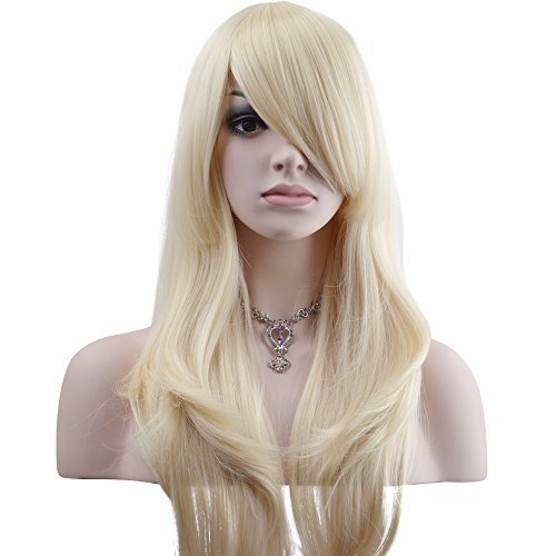 YOPO Wig 28'' Long Wavy Curly Wigs for Women Synthetic Cosplay Costume Party Full Daily Wig, Heat Resistant Wigs