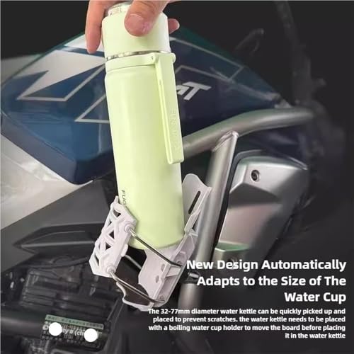 Porte-bouteille moto réglable support boisson guidon sans perçage - 4