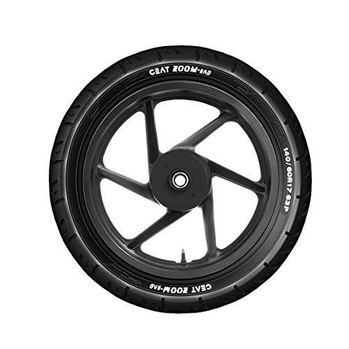 Image of Ceat 102501 Zoom-Rad 140 /60 R17 63P Tubeless Bike Tyre, Rear