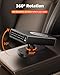 DICMKY Car Heater, 12V Portable Dashboard Plug in Heating and Cooling Fans, Car Small Defroster Windshield Window Heaters, 360°Rotation Fast Heating Winter Defogger Defrost Accessories for Truck Van