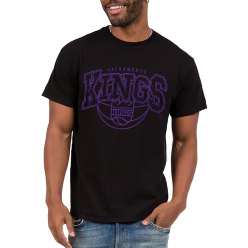 Sacramento Kings NBA Monochromatic Logo Arch - Adult Short Sleeve Fan T-Shirt for Men and Women
