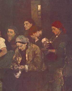 Peinture à l'huile 12x16 pour décoration salon tableau classique Making Lint 1871
