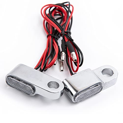 Motorcycle Turn Signal Mini Led Light Flashing Indicator Blinker Brake Clutch Marker Light Lever Flasher Bike Rear Lamp Amber Light For Scooter Cafe Racer #TOP17