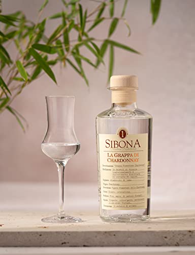 Nº1 SIBONA Grappa di Chardonnay 40% vol. (1 x 0,5l) – Sortenreiner Grappa aus Italien