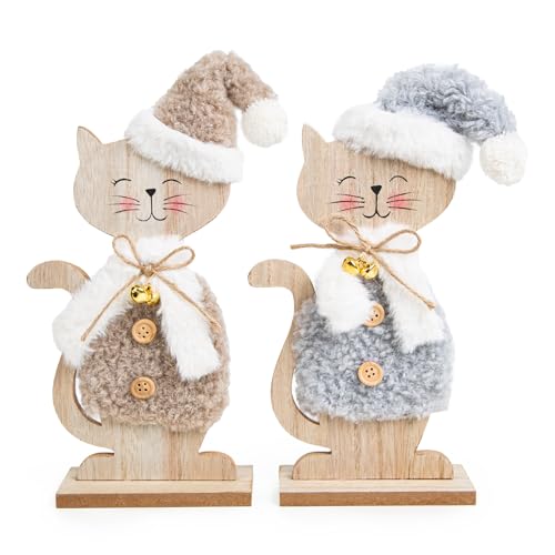 Logbuch-Verlag Weihnachtskatzen Set 2 Katzen Figuren Weihnachten...