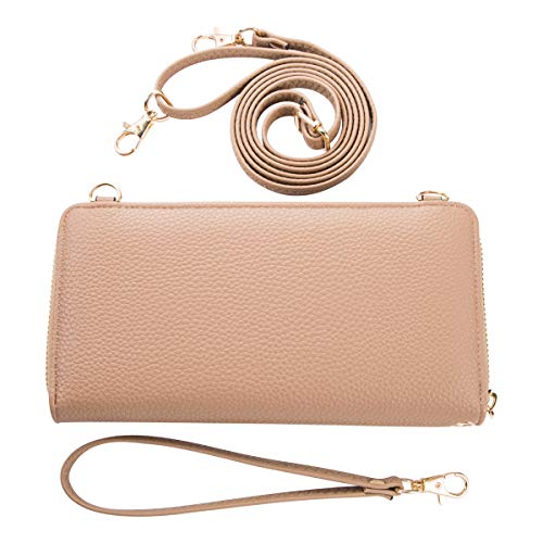 Image of K . A Womens Wristlet Wallet Crossbody Bag Cellphone Purse Handbag RFID Card Slots 2 Strap Wrist