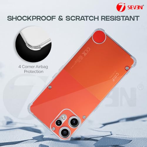 Image of 7SEVEN Compatible with CMF by Nothing Phone 2 Pro Mobile Back Cover Transparent Case Shock Proof Design Camera Edges Protection Crystal Clear Phone Cases Silicon Soft TPU and Flexible Bumper Covers