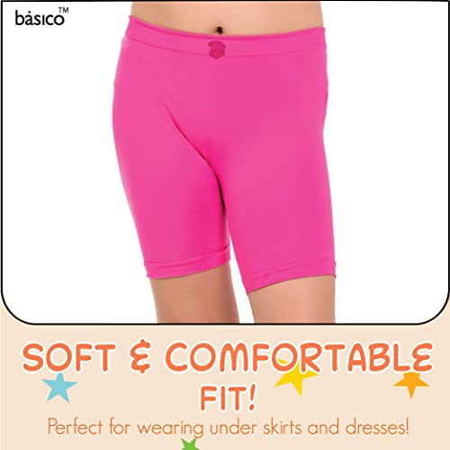 6, 12pk Girls Dance Bike Shorts Under Dress Dance Bike Shorts for Playground Sports or Under Skirts3