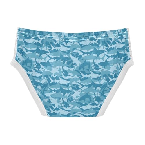 Boys' Exclusive Briefs Toddler Underwear 95% Combed Cotton Boxerbriefs 2T Blue Shark 1152