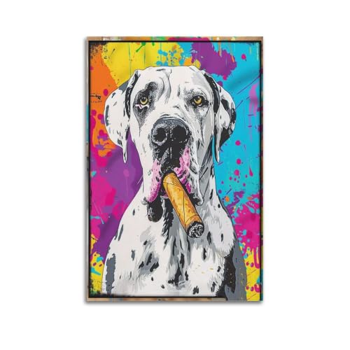 Affiches murales vintage Pop-Cigar-Dane_04 de 60x90cm pour décoration de chambre