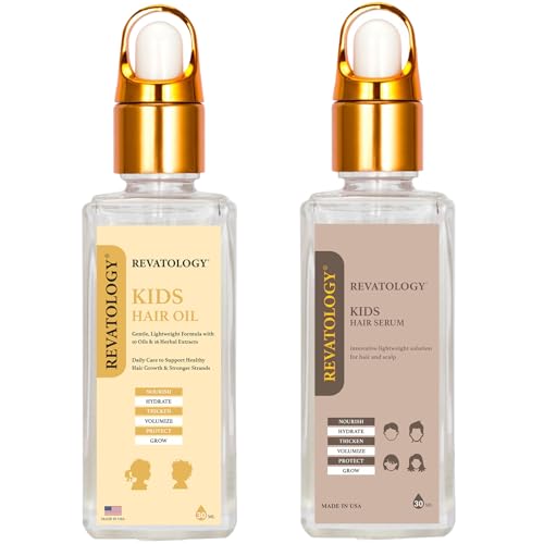 REVATOLOGY Kids & Baby Hair Growth Bundle, Leave-In Hair Serum + ...
