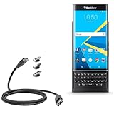  BoxWave Câble compatible avec BlackBerry Priv – MagnetoSnap PD AllCharge Câble (100 W), Magnet PD 100 W Câble de charge USB Type-C Micro USB pour BlackBerry Priv – Noir de jais
