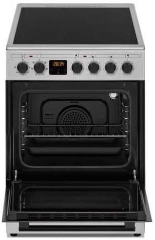 ഫ്രണ്ട് view of the cooker with the oven door open