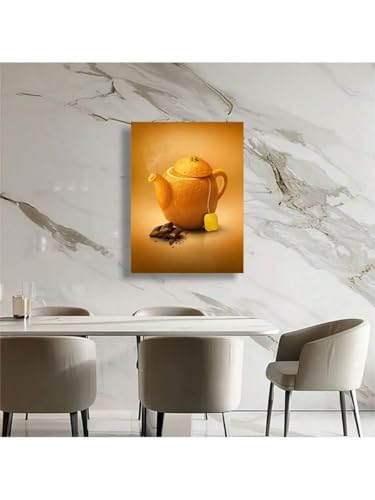 Affiche agrumes prête à suspendre cadre intérieur 20x30