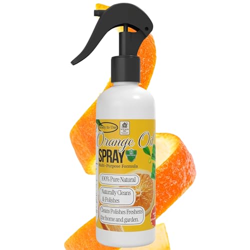 Orange Oil Spray - Wood Polish for Shine and Protection - Multi-Purpose Citrus Cleaner- Furniture Care and Surface Freshener (1ltr)
