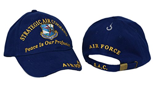 Air Force Usaf Strategic Air Command Peace Is Our Profession Sac Blue Embro Cap Hat #TOP5