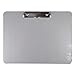Universal Plastic Brushed Aluminum Clipboard, Landscape Orientation, 0.5" Clip Capacity, Holds 11 x 8.5 Sheets, Silver
