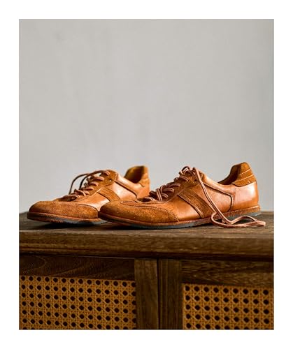 Washed Horse Leather Retro Men's Shoes, Anti-Velvet Commuting Versatile Breathable Casual high-end Men's Shoes4