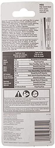 Bosch T123X 10-24 TPI Progressor Metal Blade