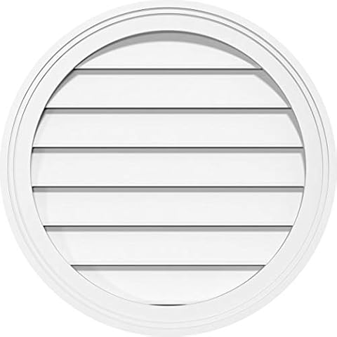 Ekena Millwork Round PVC Gable Vent Cover