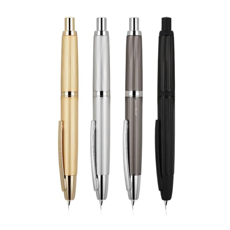 Stylo plume en métal rétractable pointe fine instrument d'écriture raffiné