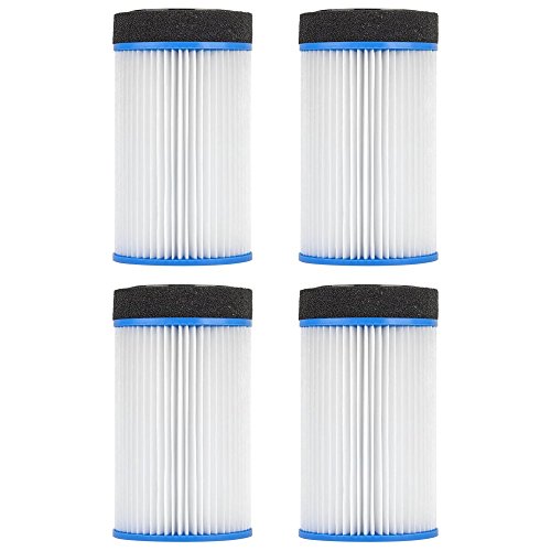 Clear Choice Pool Spa Filter 4.50 Dia x 7.80 in Cartridge Replacement for Spa-in-a-Box M-SPA Spa2Go Baleen AK-LGFPKWS, [4-Pack]
