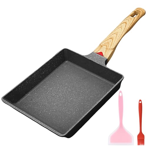 Imagen de GOMETY Tamagoyaki - Sartén para tortilla japonesa de 20 x 16 cm