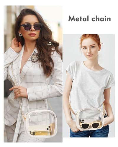 FANGSUN Clear Crossbody Bag - Stadium Approved Purse for Women, Small Clear Bag for Events, Concert, Sport2