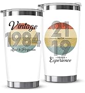 ZAGKOO 40th Birthday Gifts Women, Men - 40th Birthday Decorations Woman, Man - 40 Year Old Gifts ...