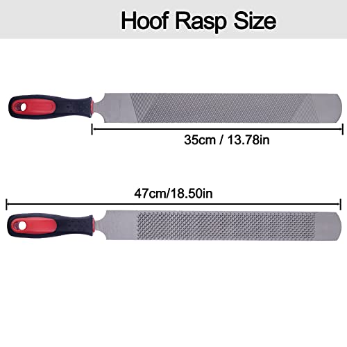 Wevsuipo Horseshoe File, 18 Inches Black Farrier Hoof Rasp Tool With Handle, Suitable For Repair Horse Hooves, Goat Hooves, Cow Hooves And Wood Working #TOP2