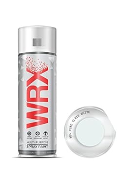 WRX Spray Paint - Gloss White - 400 ml Quality Brilliant Colours Perfect Finish Brilliant All Purpose Interior/Exterior, Art, Crafts, Auto, Home Furniture, Garden, Radiator Paint 400ml