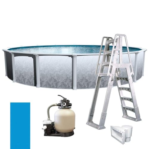 In The Swim 18' Round Above Ground Swimming Pool -