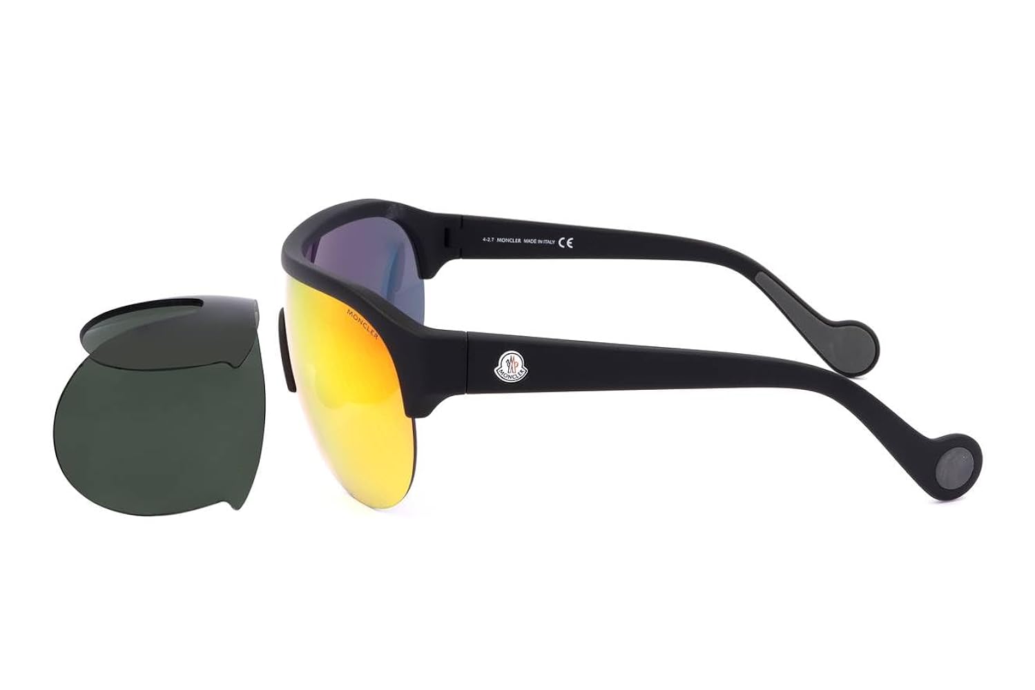 MONCLER FRIGHT EYEWEAR ブラックサングラス EYEWEAR ファッション MONCLER FRIGHT ブラックサングラス