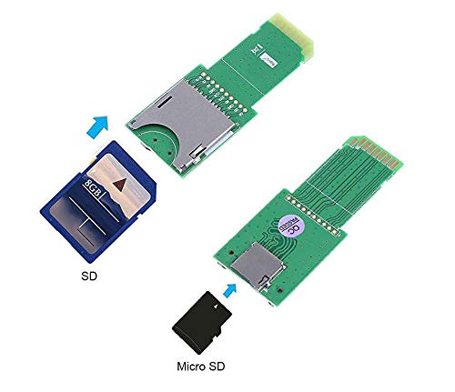 KALEA-INFORMATIQUE Adattatore Per Schede Di Memoria – MicroSD A SD Con Prolunga – Convertitore Con Slot SD E MicroSD Femmina