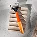 Harry's Original Shaving Kit for Men - Razor Handle, 15 Razor Blade Refills, and Travel Blade Cover - German Engineered - Orange