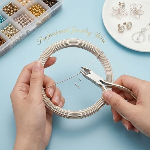 Image of Beadsnfashion 25 Meter Brass Craft Wire DIY Silver Color Wire for Jewellery Making, Beading, Flower Making, Hobby Crafts and School Project (Gold, 24 Gauge (0.51mm))