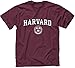 Ivysport Harvard University Short-Sleeve T-Shirt, Crest, Crimson, Small