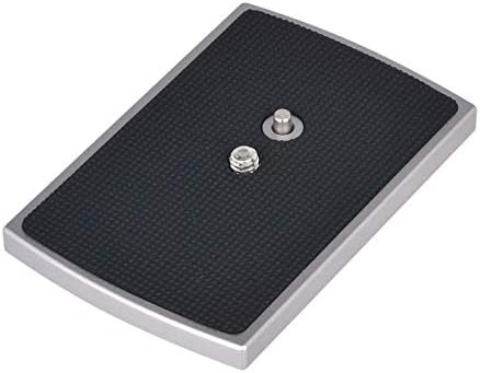 TH-650DV 1/4" Mount Screw Quick Release Plate Tripod for Libec NTP-650 VD-2200 Compatible with Libec TH-650, VD-2200, NTP-650, QVD-2000