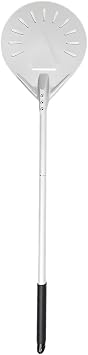 Pizza Peel, Pizza Cookware, Baking Shovel, Alloy, with Handle, Lightweight, Heat Resistant, Anti-Slip, Hanging, Baking, Shovel, Pizza, Cake, Pan, Multi-purpose, Baking Tool, Kitchen, Home, Commercial