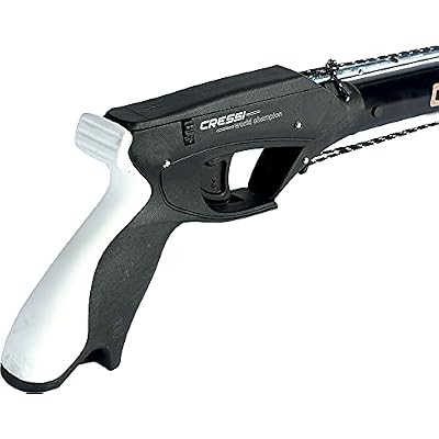 Cressi Apache Aluminum Speargun with Galvanized Notched Shaft & Circular Elastic Band - Made in Italy: Quality Since 1946