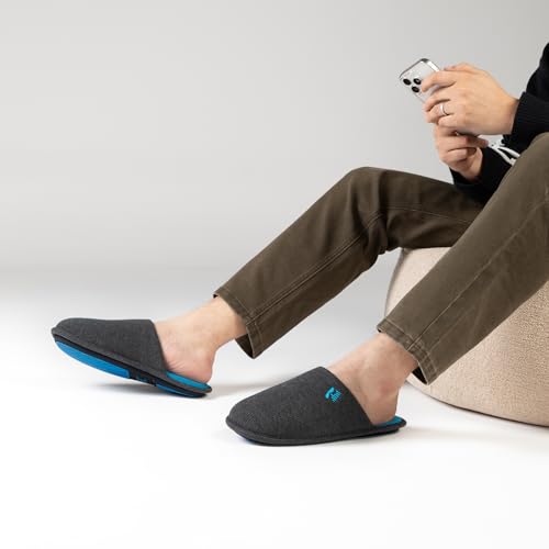Image of RockDove Mens Two Tone Memory Foam Scuff Slippers