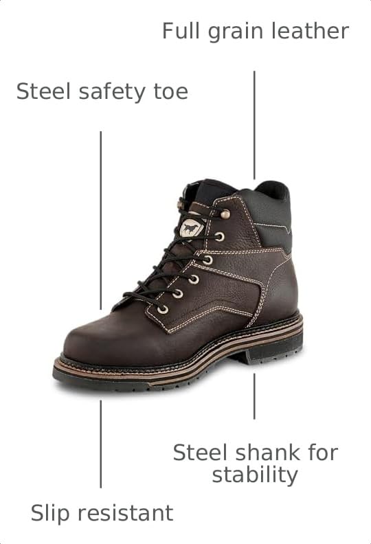 Image of Irish Setter Kittson 6 inch Mens Steel Toe Work Boot