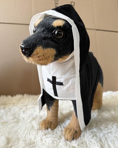 BT Bear Pet Halloween Costume,Dogs Nun Cosplay Costumes Halloween Holiday Dress Up Cosplay Costumes for Cats Puppy Small Medium Dogs (L) - Image 4
