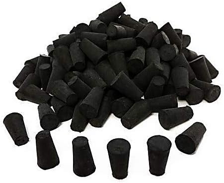 Inc. RS-3-1-10, Stoppers Rubber, Black #3-1 Hole, 1 per Package