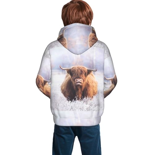 Yak Kid Hoodies Boys Sweatshirts Girls Pullover with Pocket4