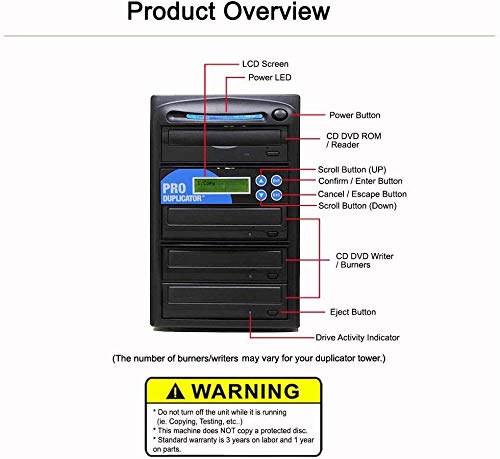Image of Produplicator 1 to 150 CD /DVD SATA Daisy Chain Duplicator with 1TB HDD