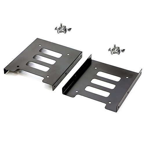 Vifaleno 2 pcs 2.5 para 3.5 SSD HDD Adaptador de Metal Caso Doca Titular Caddy Suporte de Disco Rígi