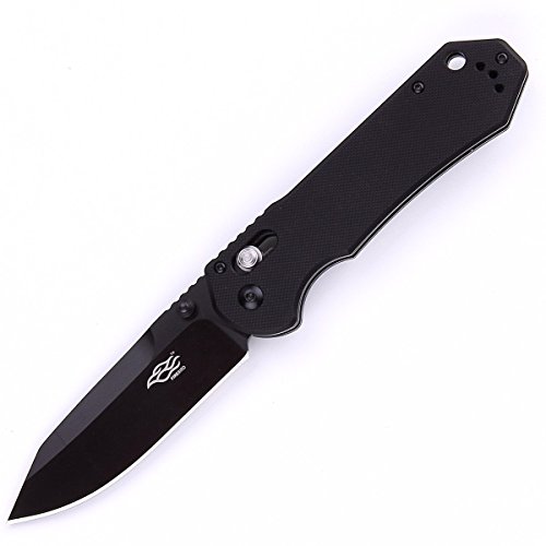 Firebird Knife F7453 Pocket Folding Hunting Knife G-10 Handle SS Blade (Black)