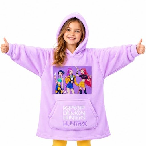 Amazon.co.jp: KPop デーモンハンターズ ブランケット パーカー 女の子